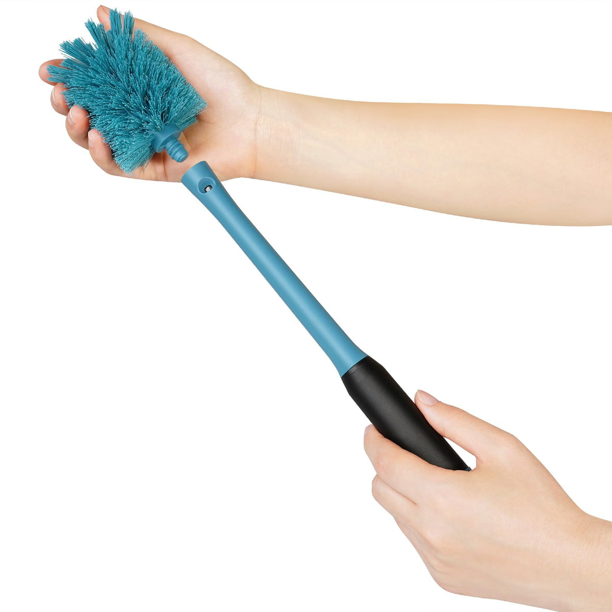 2-in-1 Bottle Cleaning Brush and Hidden Straw Brush, Smokey Blue