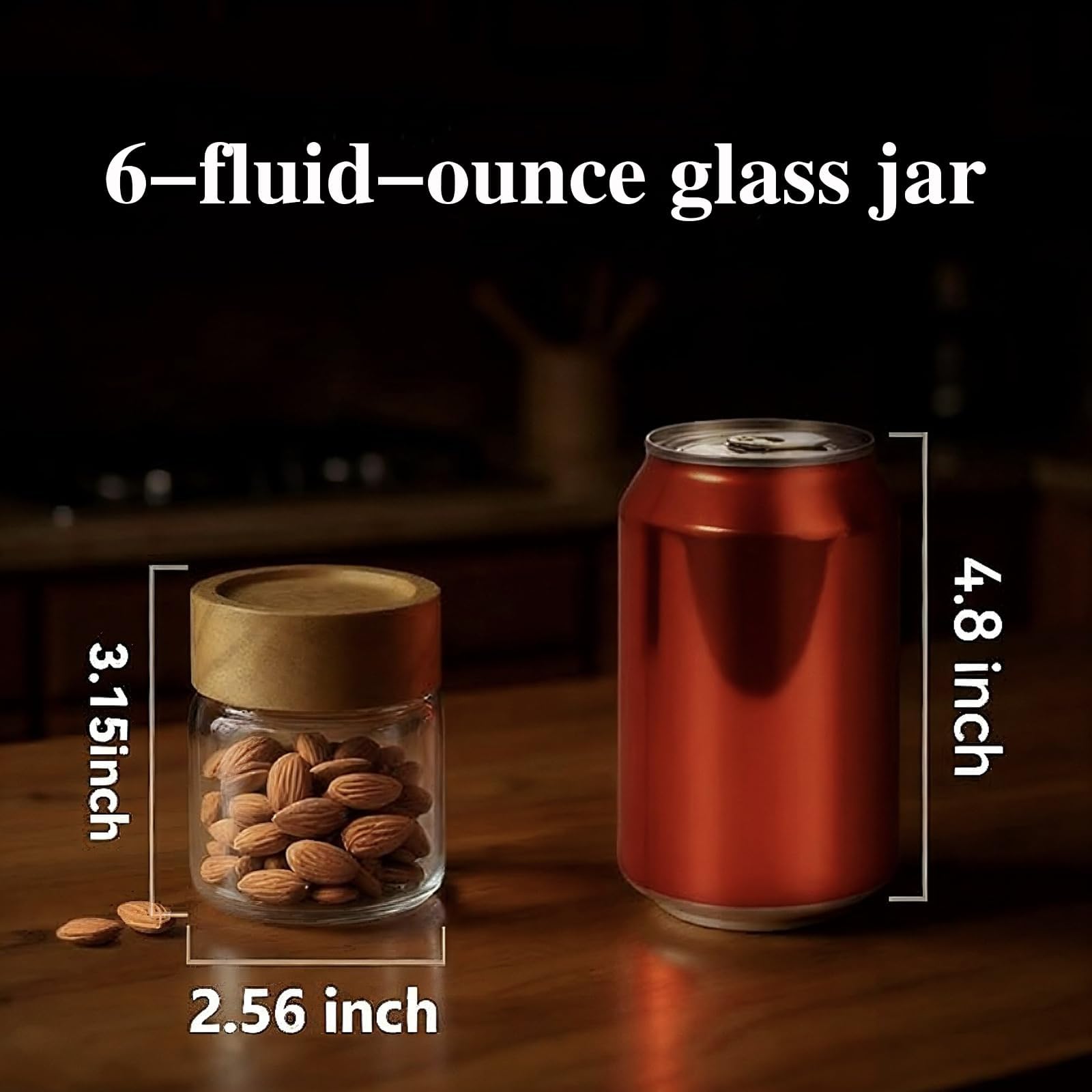 Glass Jars 6 Fl Oz (6 Count)