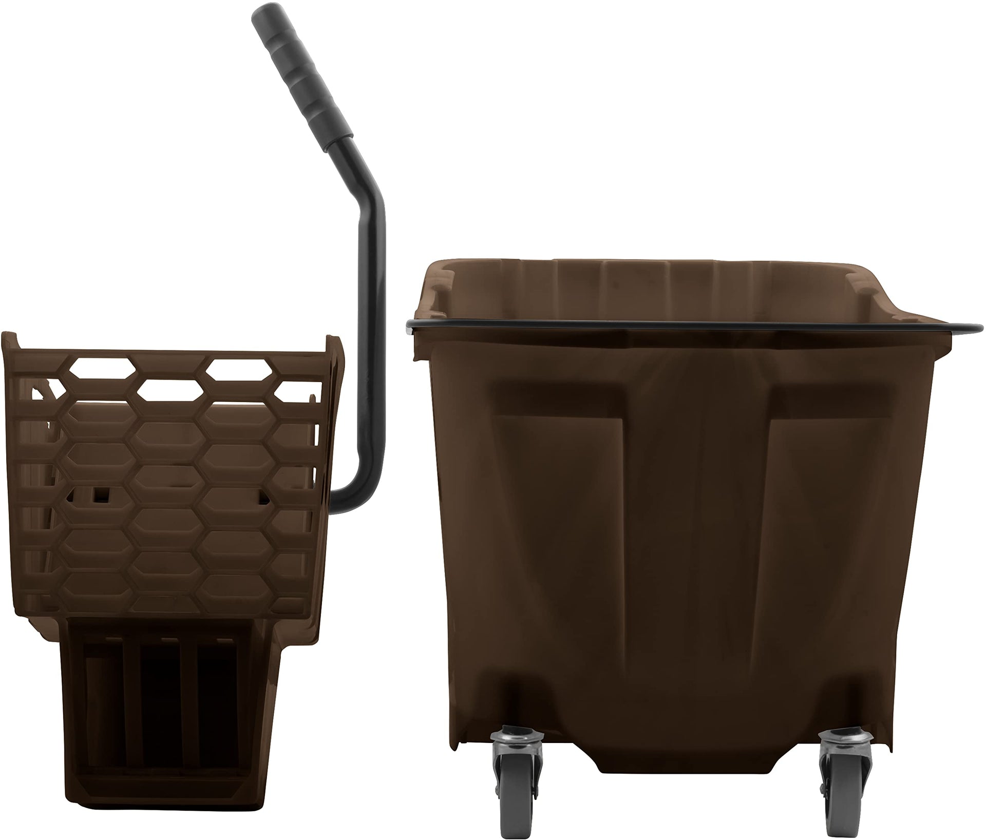 Carlisle FoodService Products Omnifit Mop Bucket with Side Press Wringer for Floor Cleaning