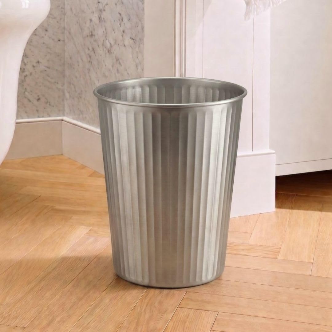Metal Bathroom Trash Can