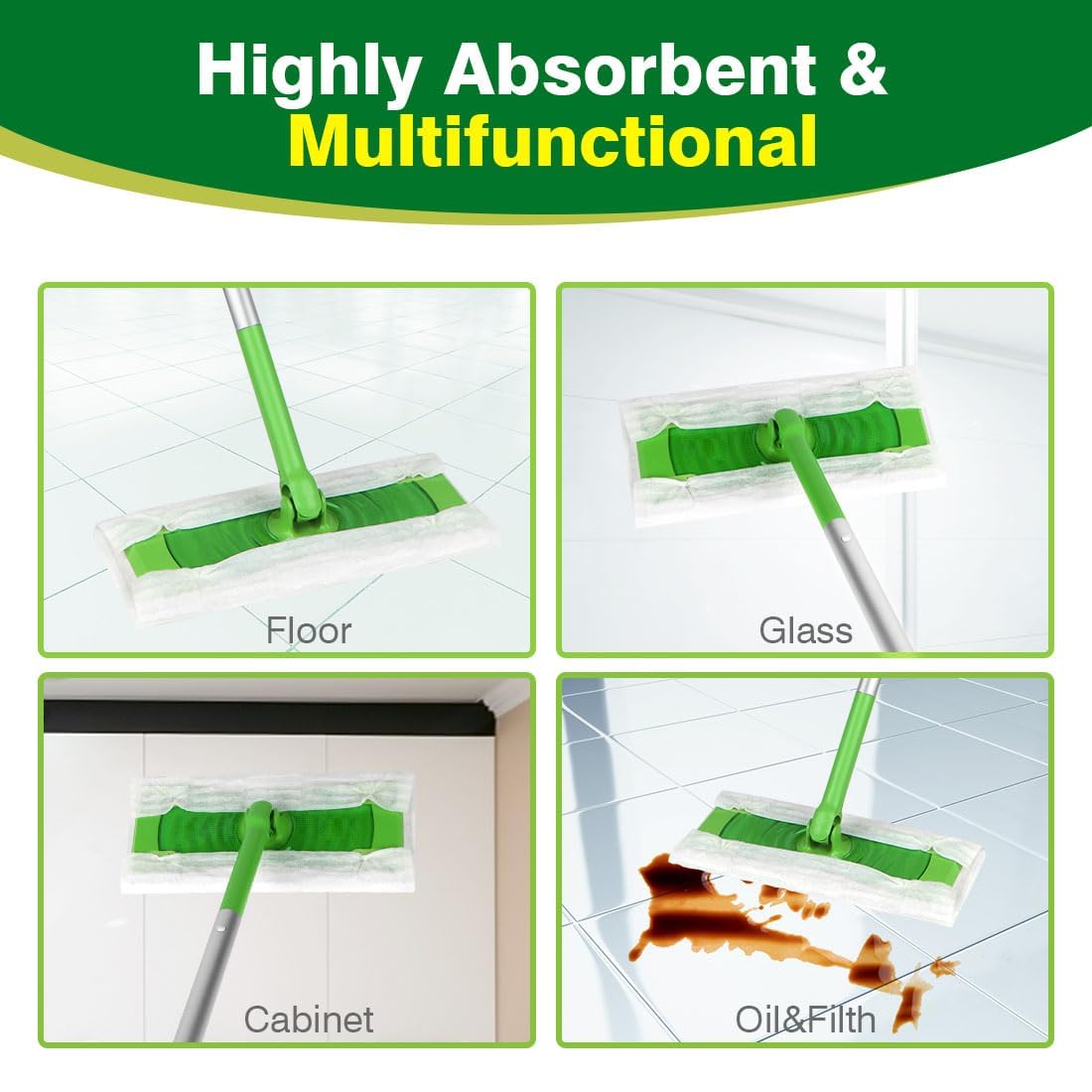 Dry Sweeping Cloths for Swiffer Sweeper 120 Count Disposable