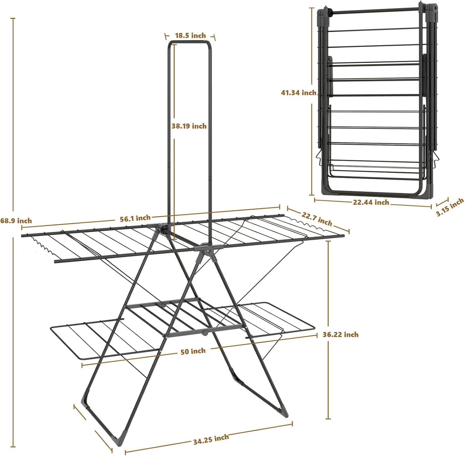 Clothes Drying Rack Foldable