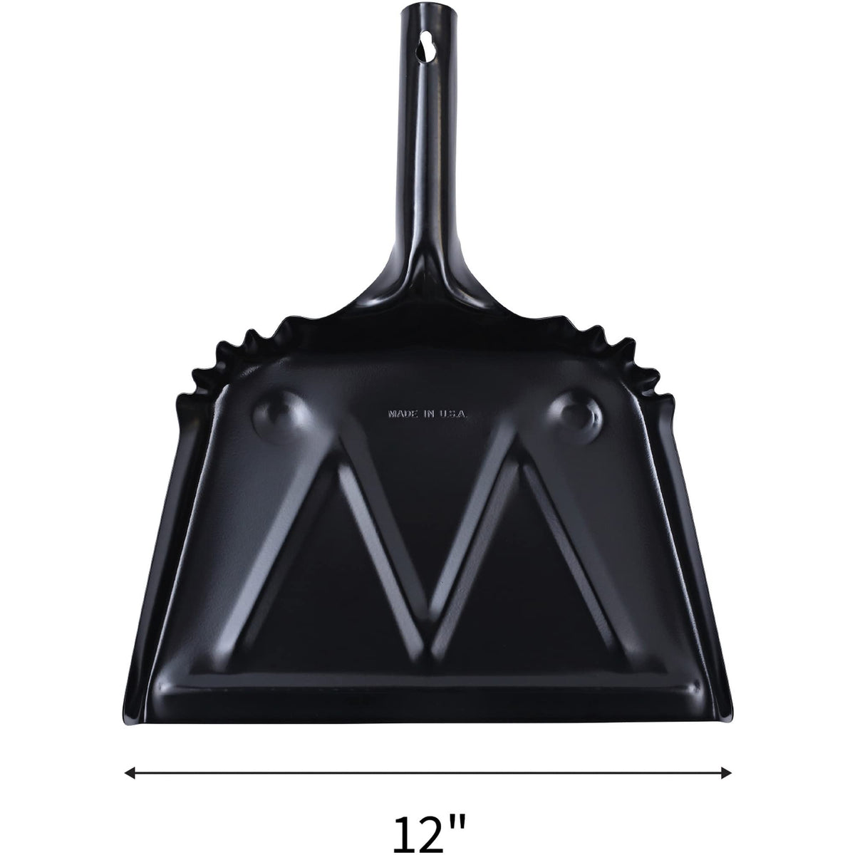 Heavy Duty Black Metal Dustpan