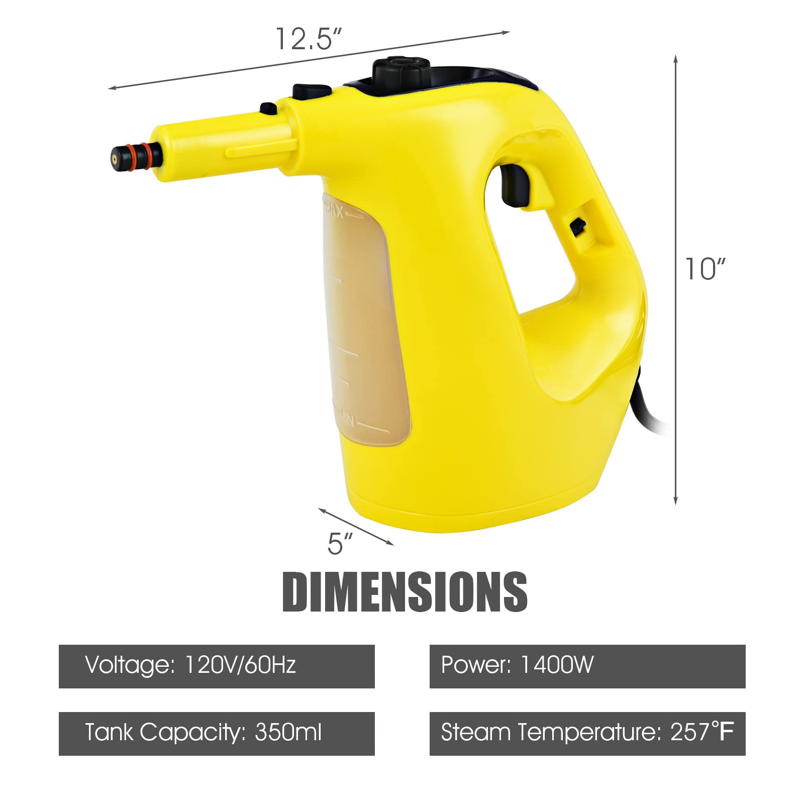 Handheld MultiPurpose Steam Cleaner with 17 Pieces