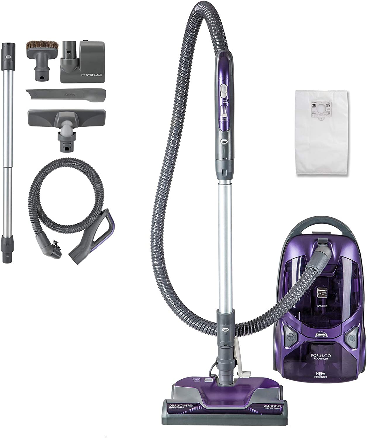 600 Series Pet Friendly Bagged Canister Vacuum