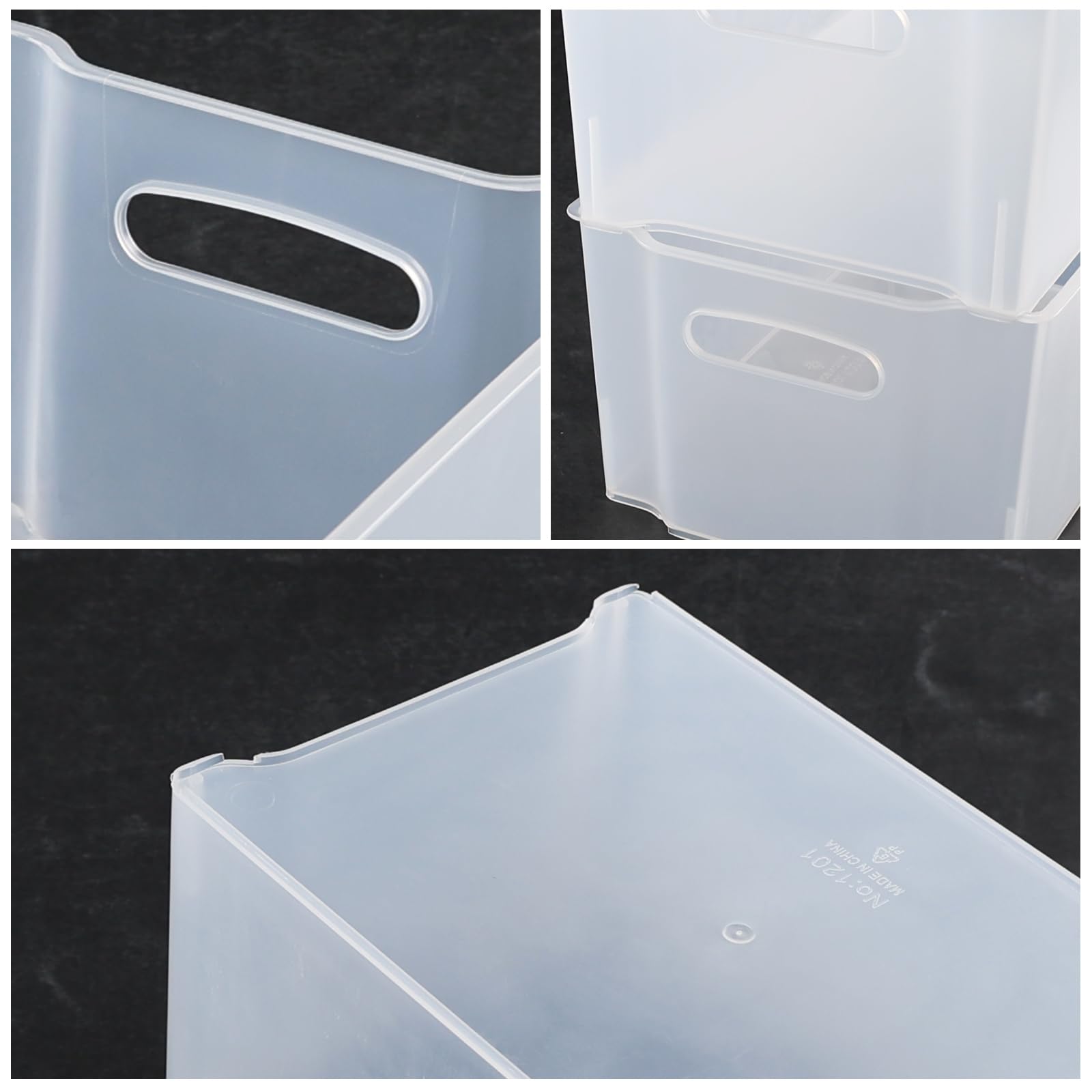 4 Pack Open Storage Organizing Bins (4 Count)