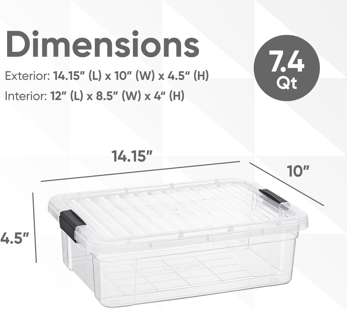 Storage Bins with Lids