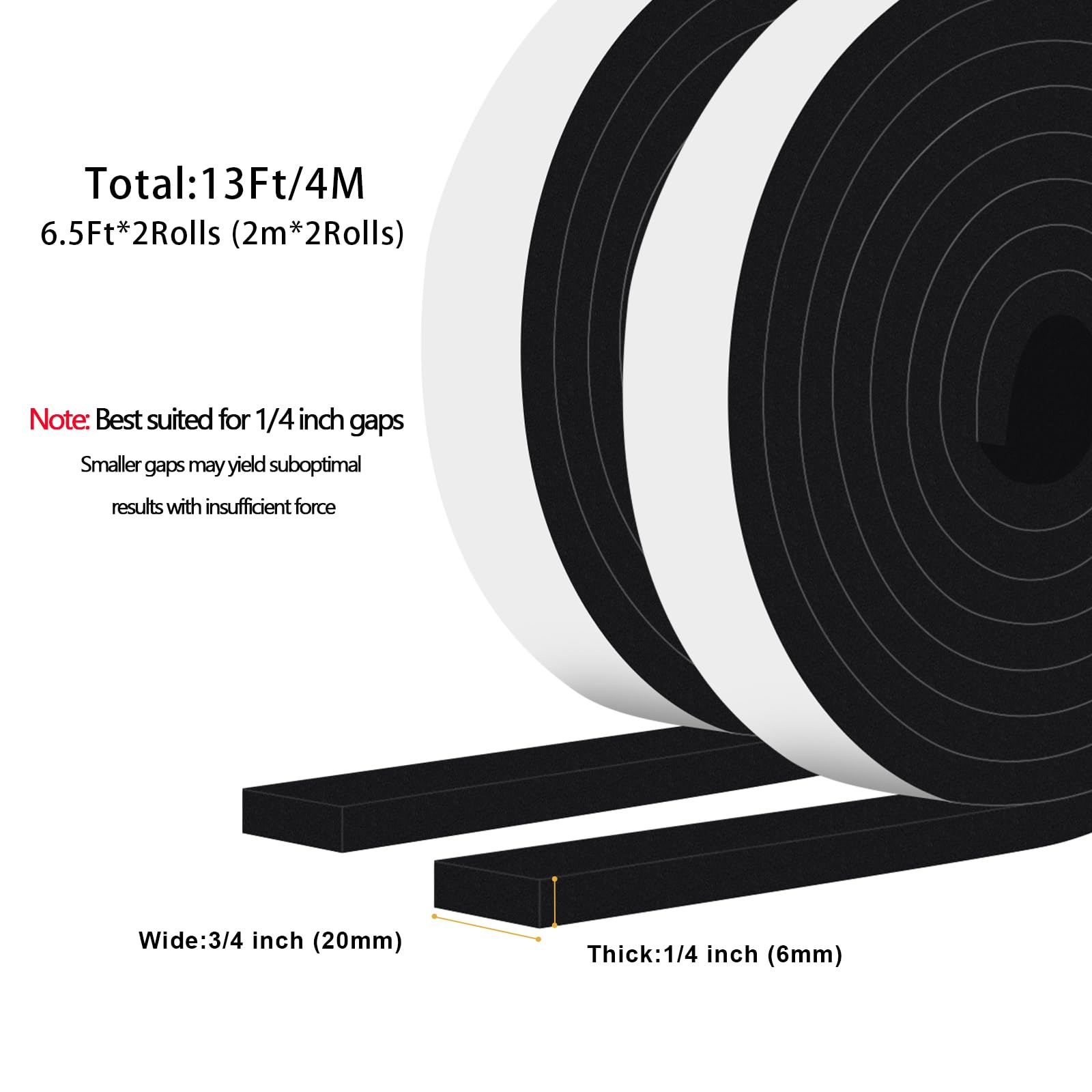 Weather Strips for Doors (13 Foot)