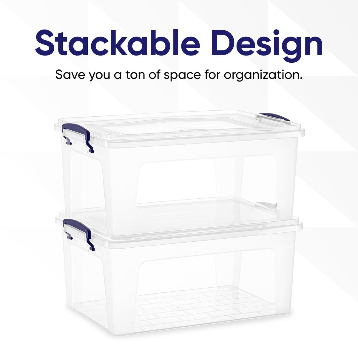 Storage Bins with Lids (2 Count)