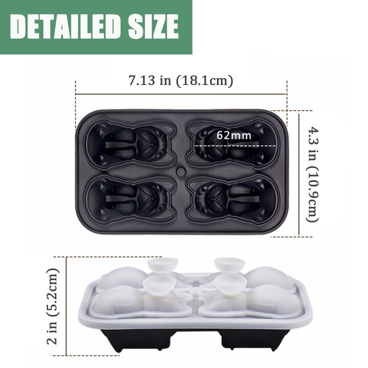 French Bulldog Gifts 3D Ice Cube Mold