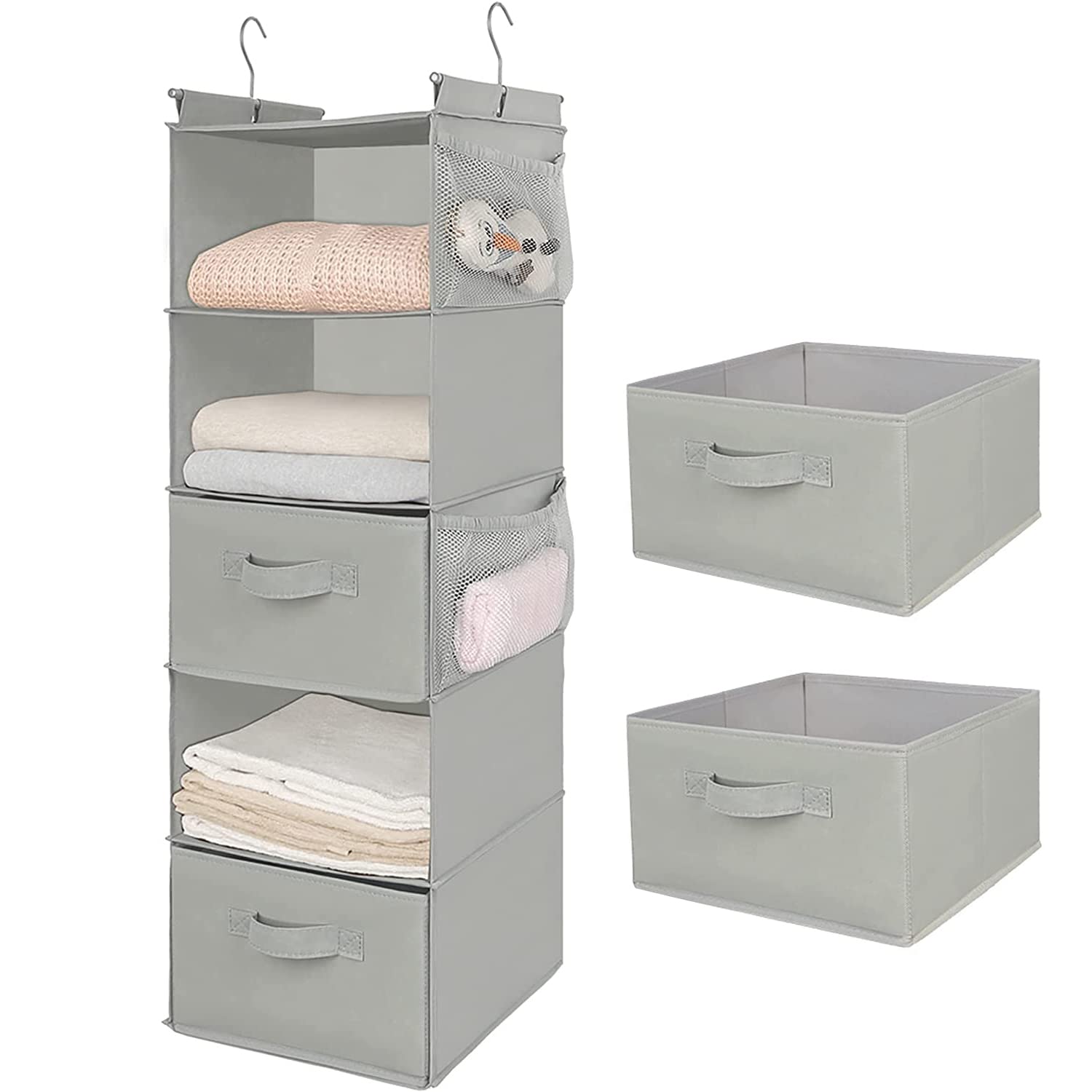 5 Tier Shelf Hanging Closet Organizer (5 Count)