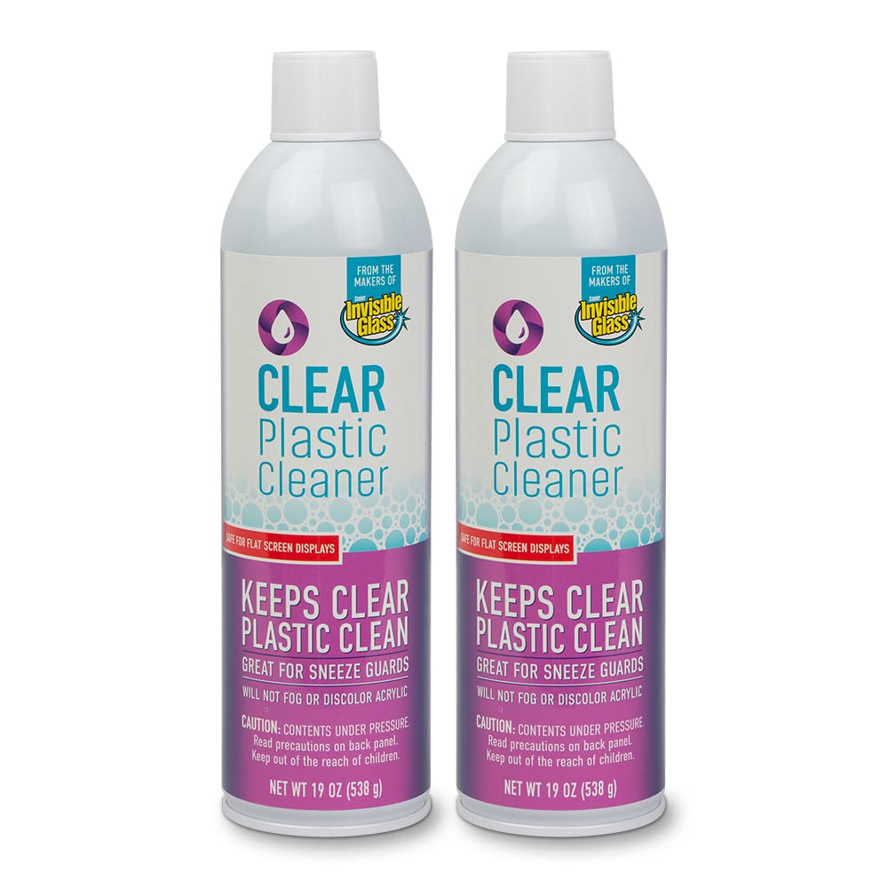 91014 2PK Clear Plastic Cleaner (38 Ounce)