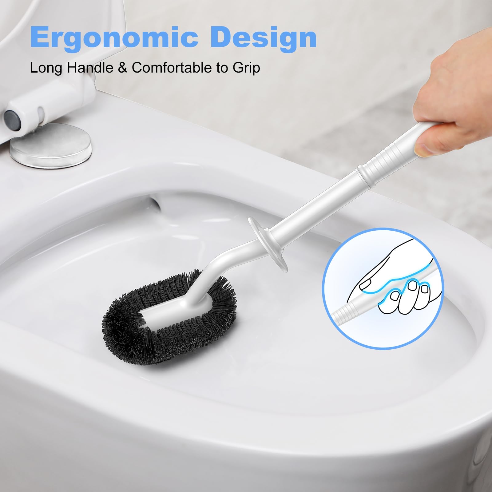 Toilet Bowl Brush Holder Set (3 Count)
