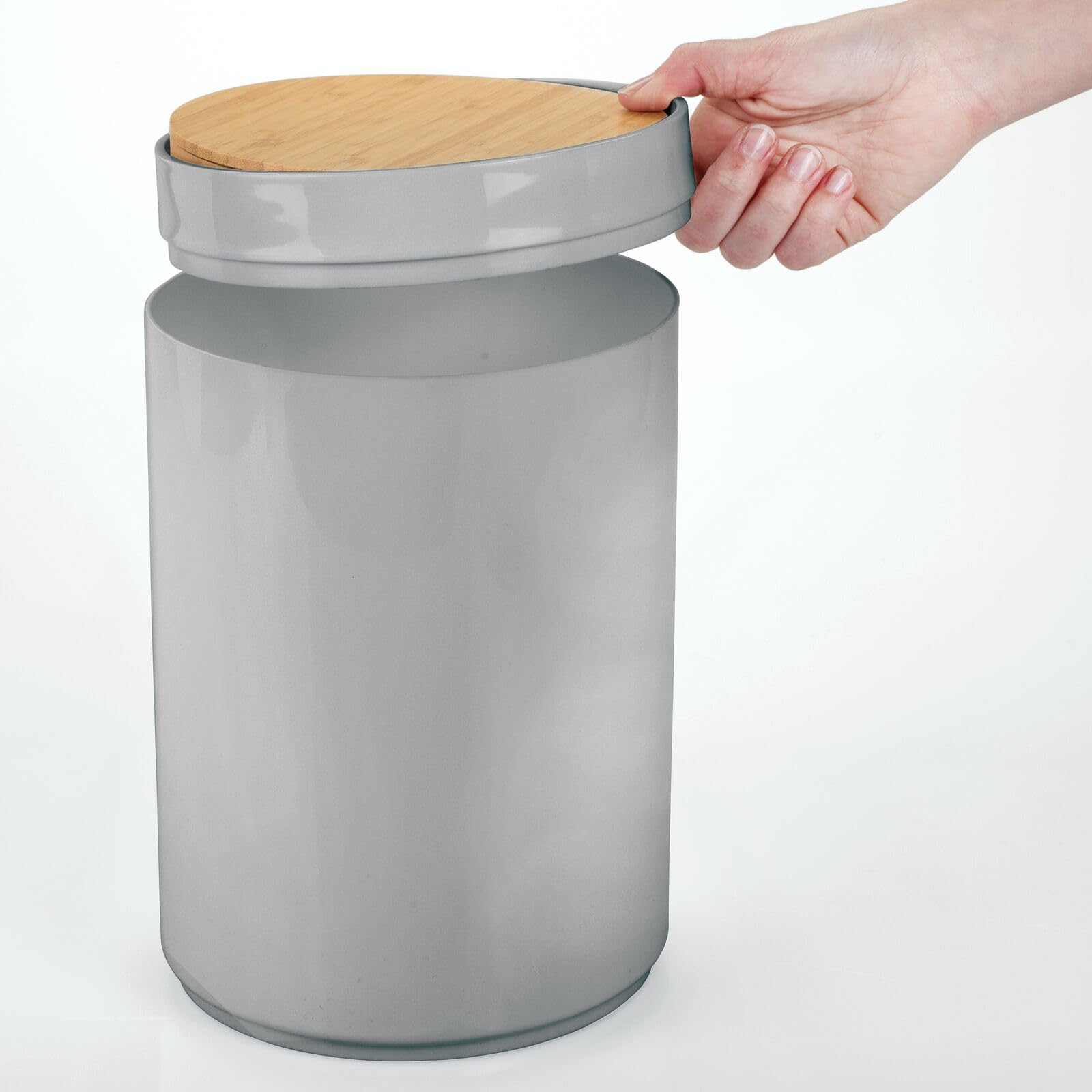 Plastic Round Trash Can Small Wastebasket