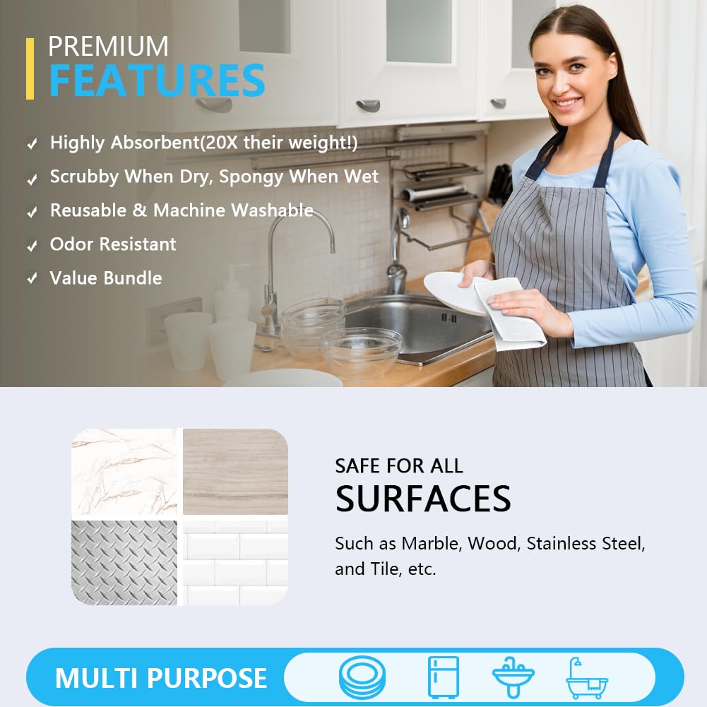 Swedish Dishcloths for Kitchen (10 Count)