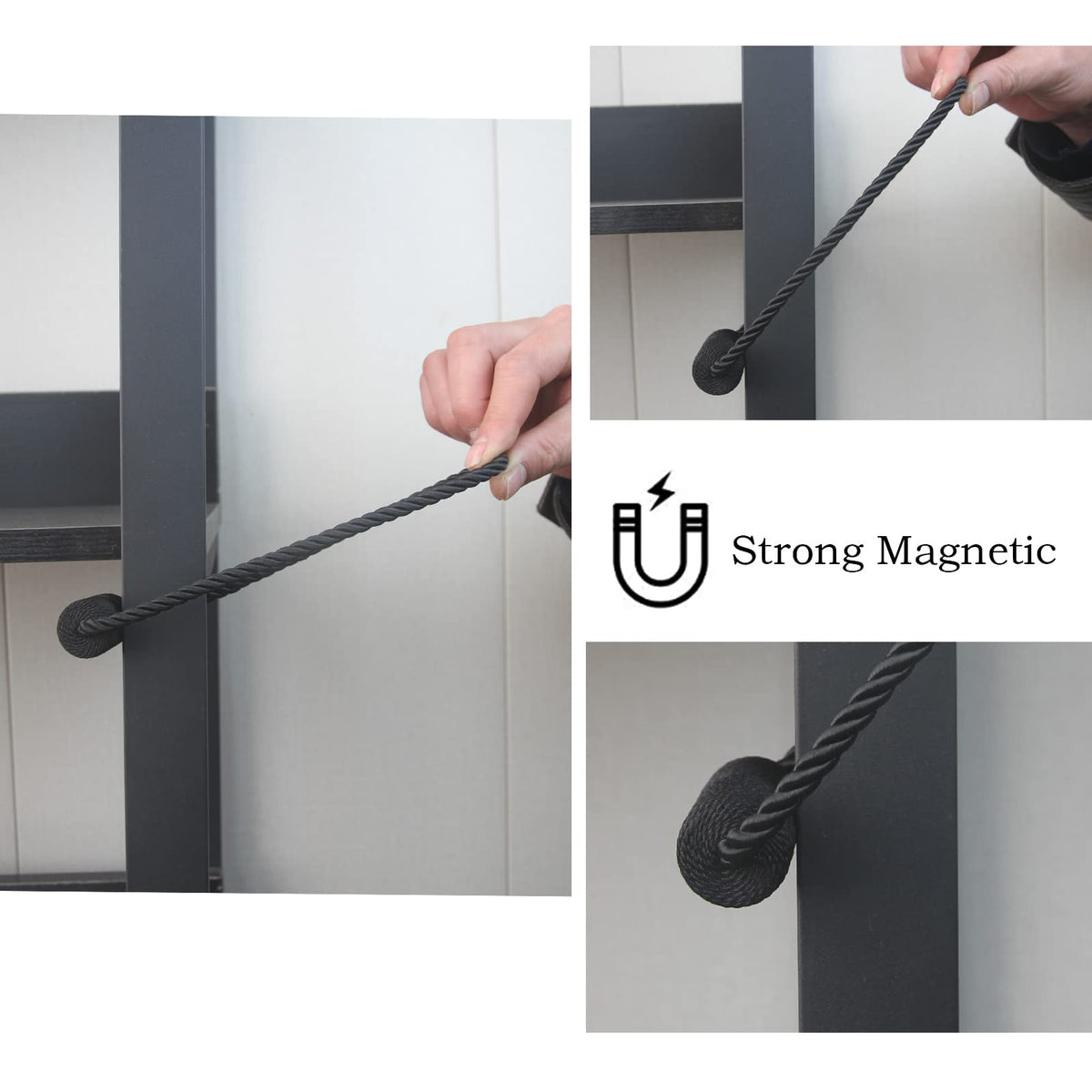 Magnetic Curtain Tiebacks Decorative Holdbacks Rope Tie Back Drapes Hangtty