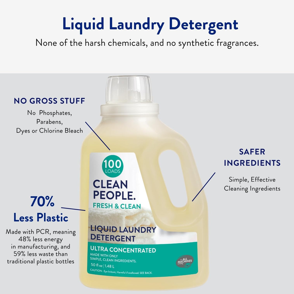 Liquid Laundry Detergent (50 Fl Oz)