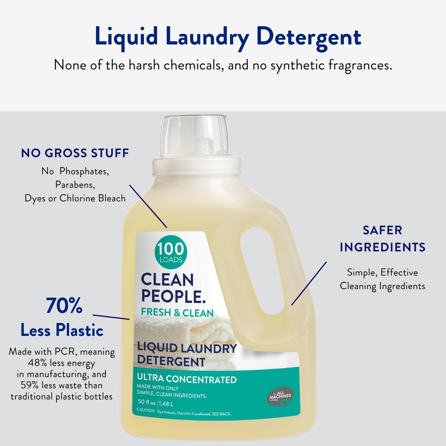 Liquid Laundry Detergent (100 Fl Oz)