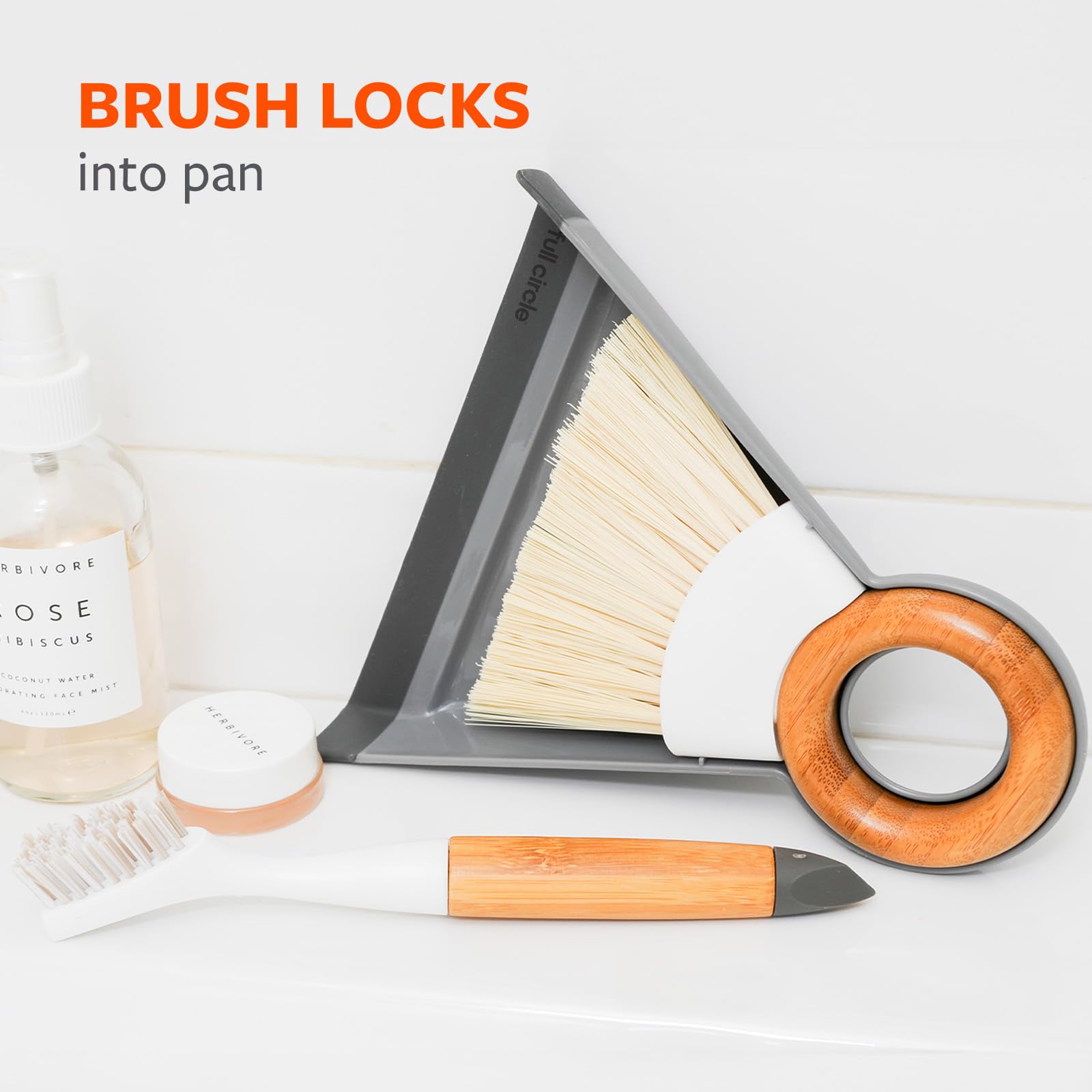 Tiny Team Mini Compact Brush & Dustpan Set