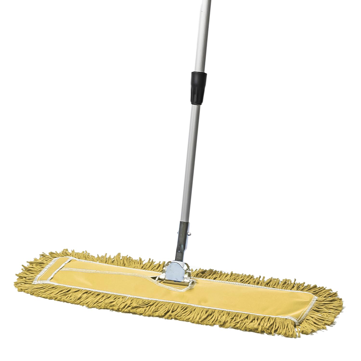 24 Inch Yellow Commercial Dust Mop & Floor Sweeper with Extendable Handle