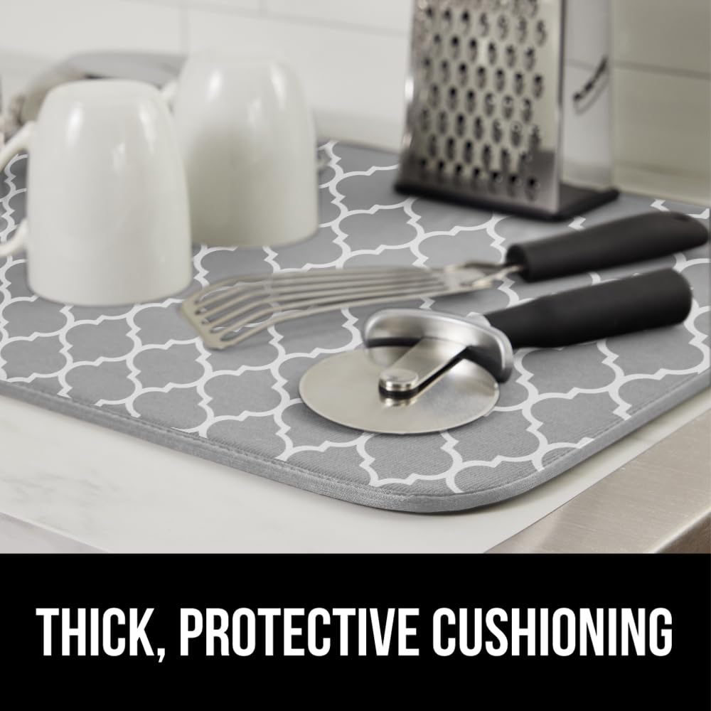 Ultra Water Absorbent Microfiber Dish Drying Mat (2 Count)