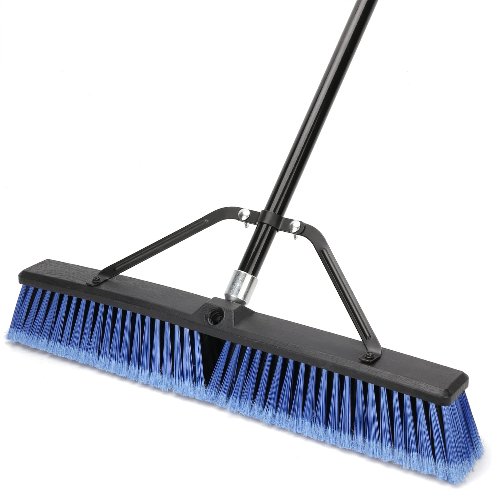 24 inches Push Broom Outdoor for Deck Driveway Garage Yard Patio Concrete Floor Cleaning