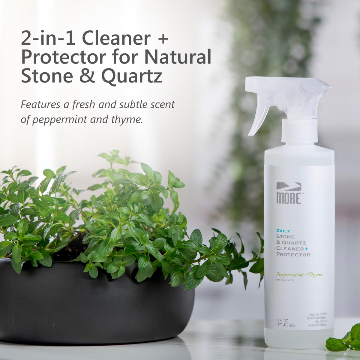 MORE Stone & Quartz Cleaner + Protector (16 Fl Oz)