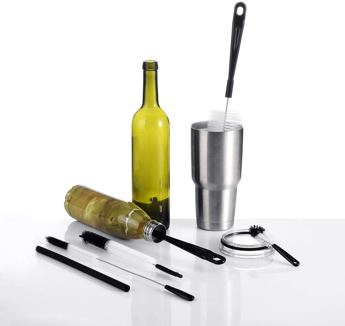 8 Pack Bottle Cleaning Brush Set