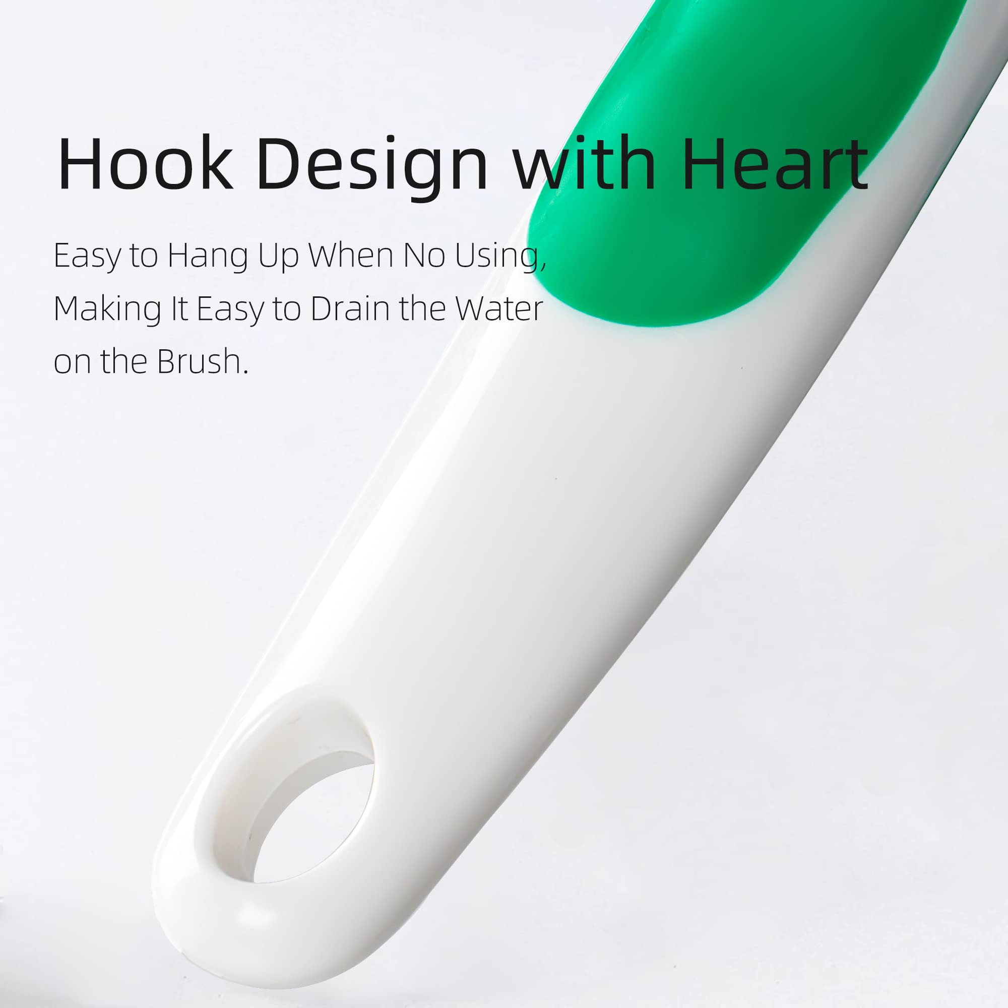 2 Pack Scrub Brush for Cleaning with Long Handle (2 Count)