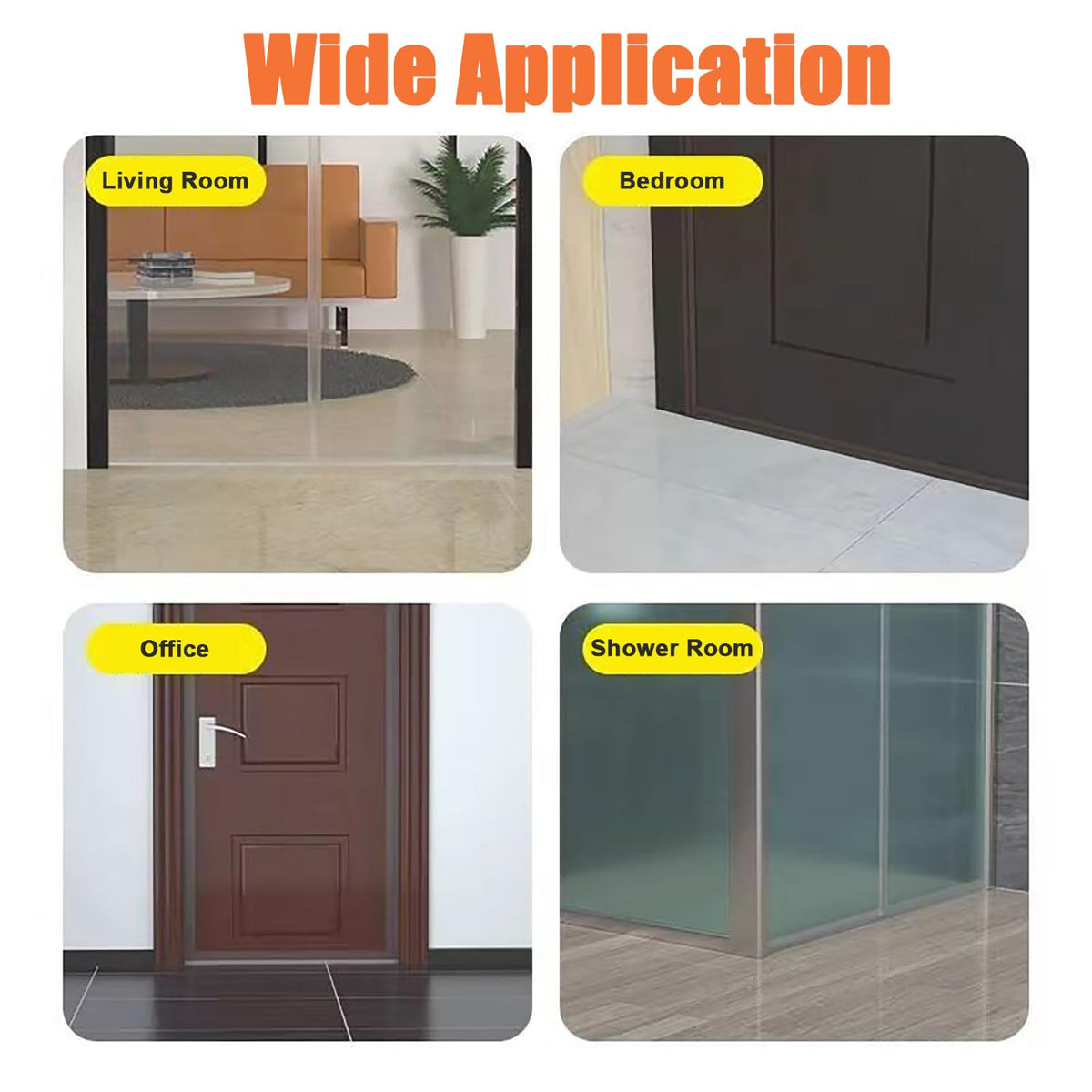 Silicone Weather Stripping Door Seal (16.4 Foot)
