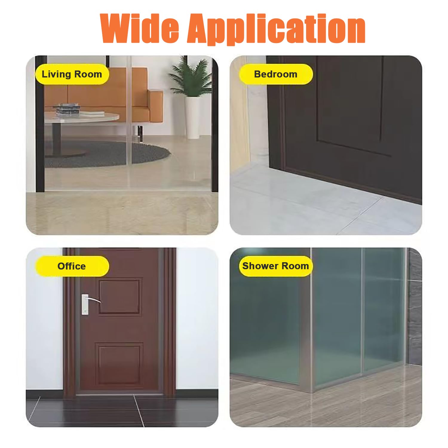 Silicone Weather Stripping Door Seal (16.4 Foot)