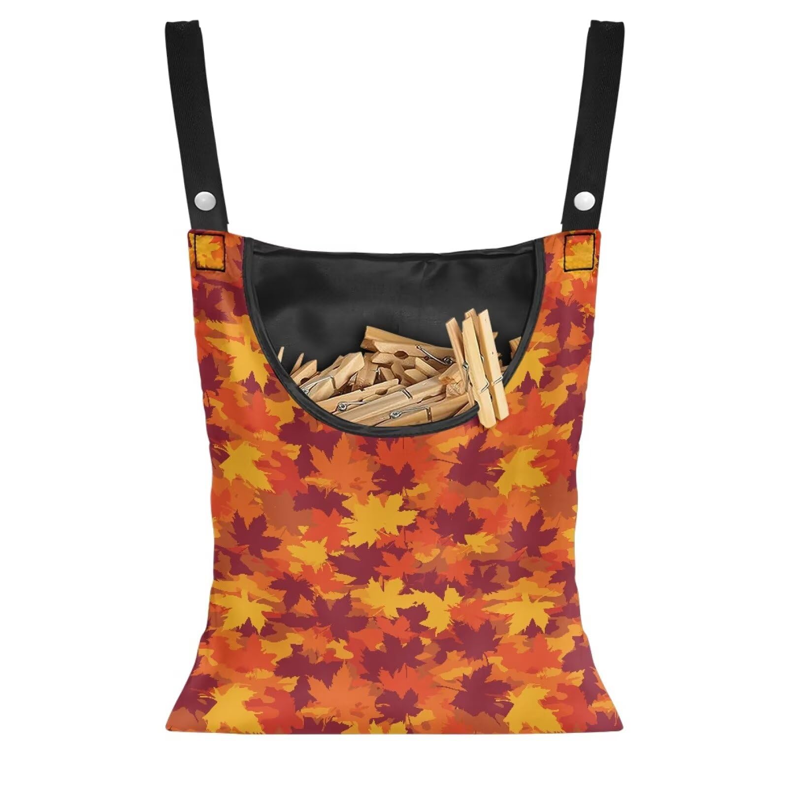 Maple Leaf Clothespin Storage Hanger Bags Beer Laundry Clothespin Bag