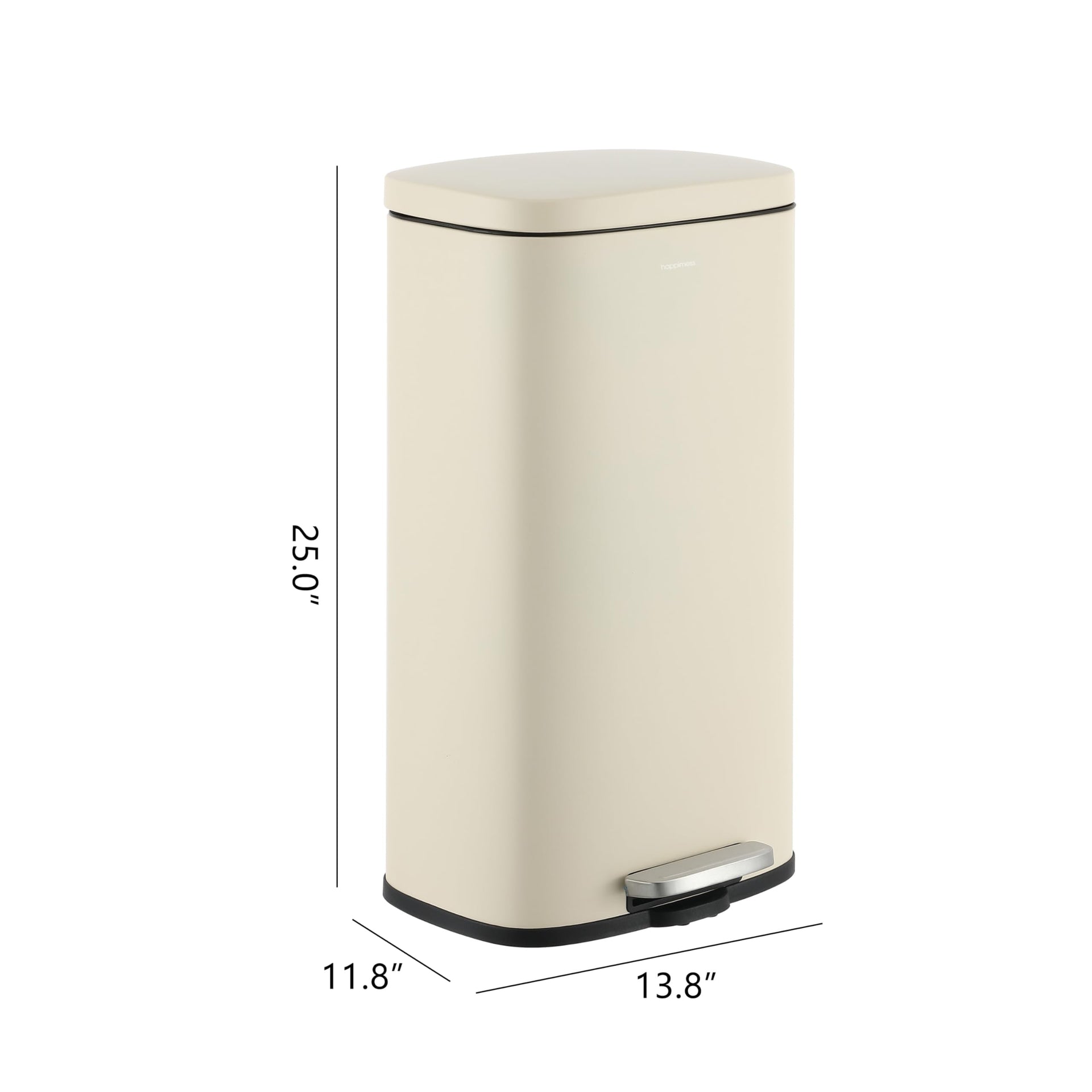 Curtis 8 Gal Step Trash Can Soft Close 25"