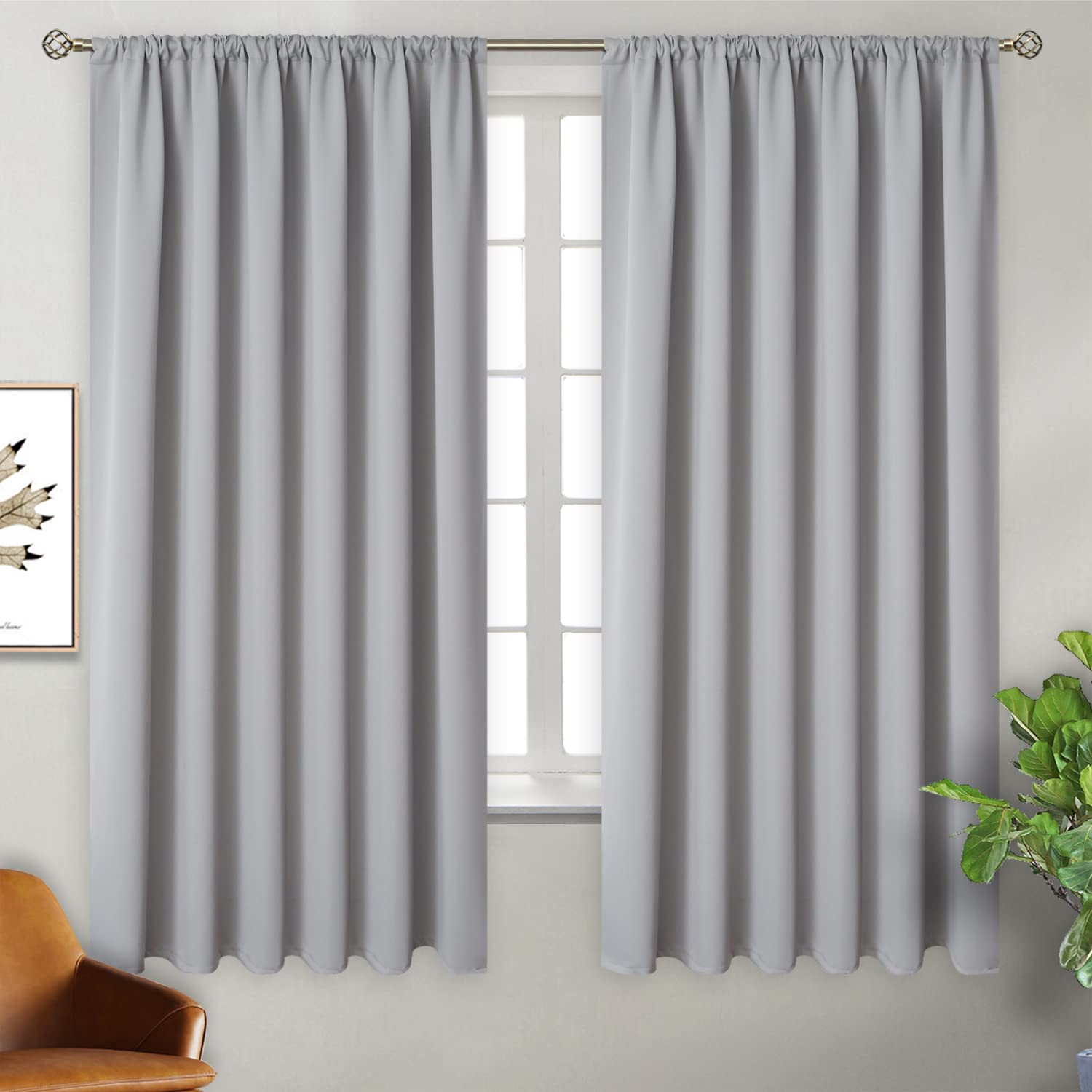 Extra Wide Blackout Curtains for Bedroom