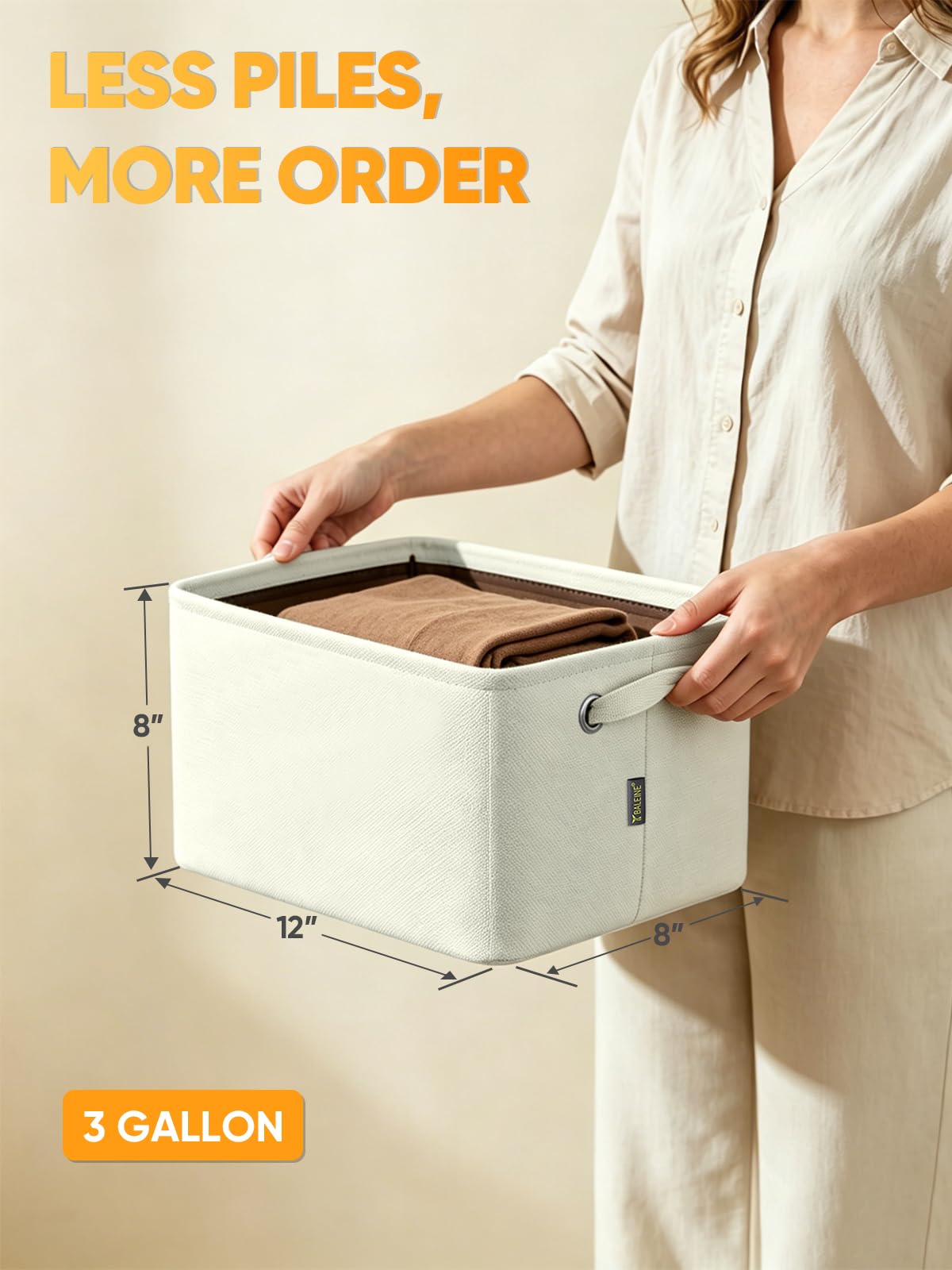 1 Pack Fabric Closet Storage Bins for Shelves