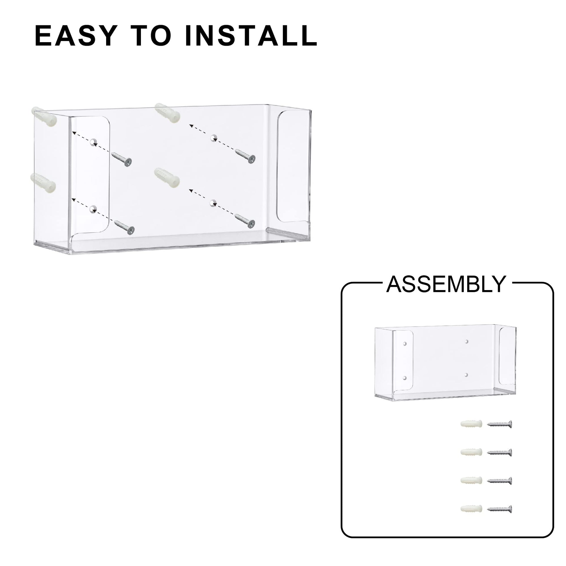 Abby Acrylic Glove Box Organizer