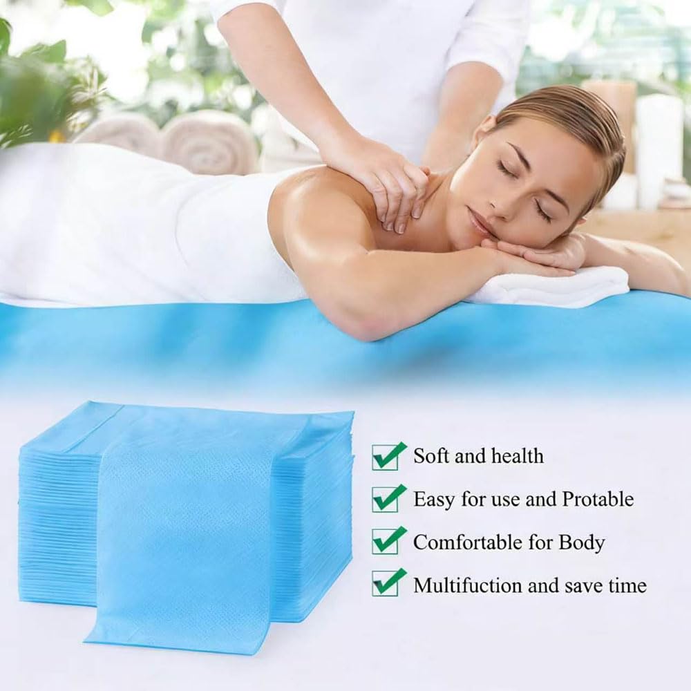 100Pcs Disposable Bed Sheets 31.5"x71"Massage Table Sheets Non (100 Count)