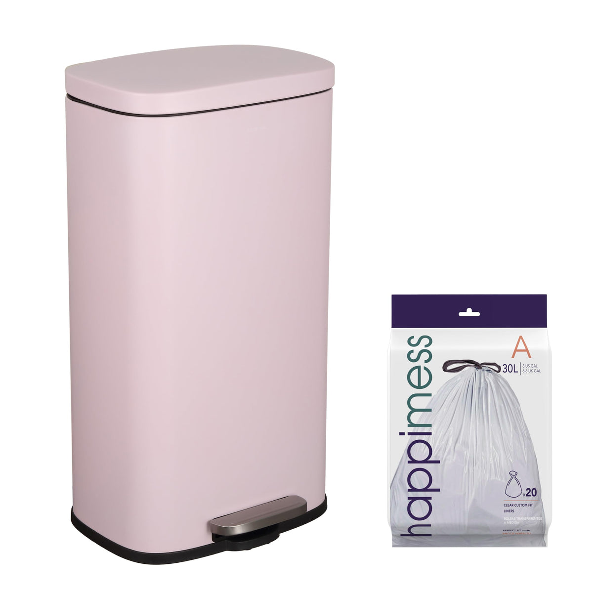 Curtis 8 Gal Step Trash Can Soft Close 25"