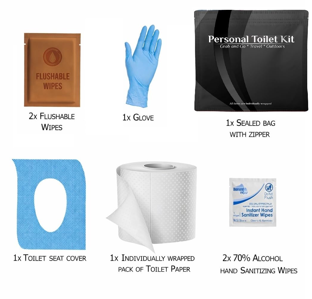 Personal Toilet Kit To Go (10 Count)
