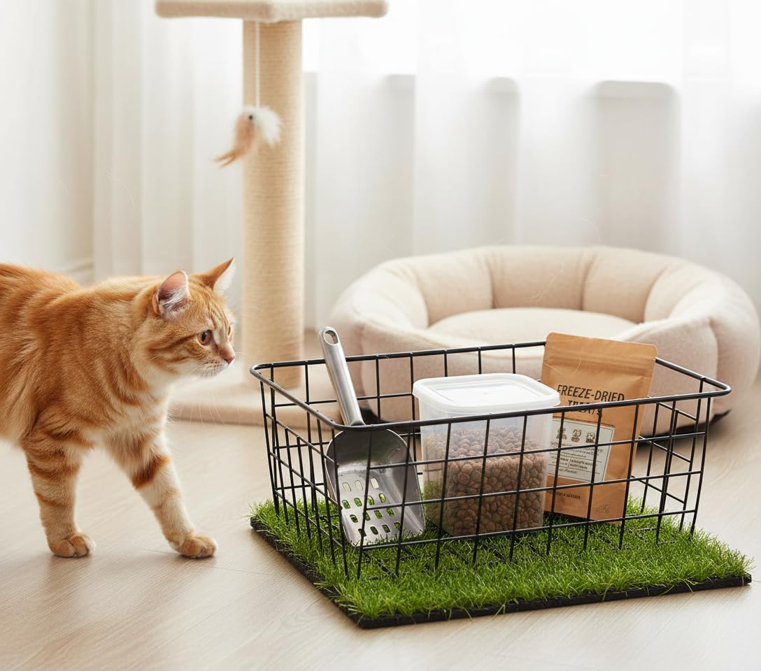 Wire Baskets with Handles Wire Storage Organizer Bin Baskets (2 Count)