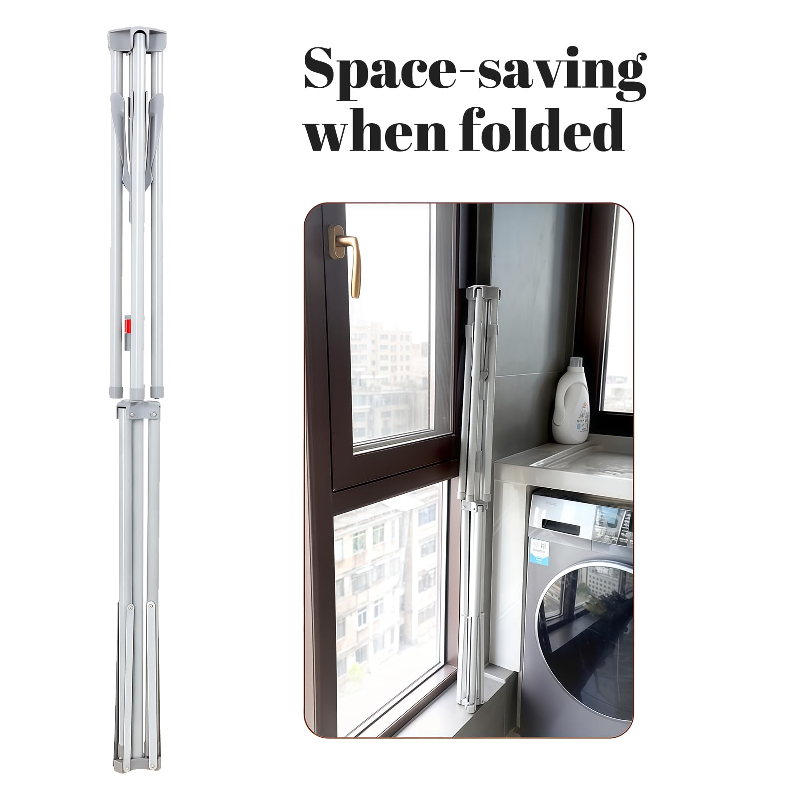 Clothes Drying Rack Foldable & Collapsible Drying Racks Large Capacity Space Saving Indoor Drying Rack for Bedroom