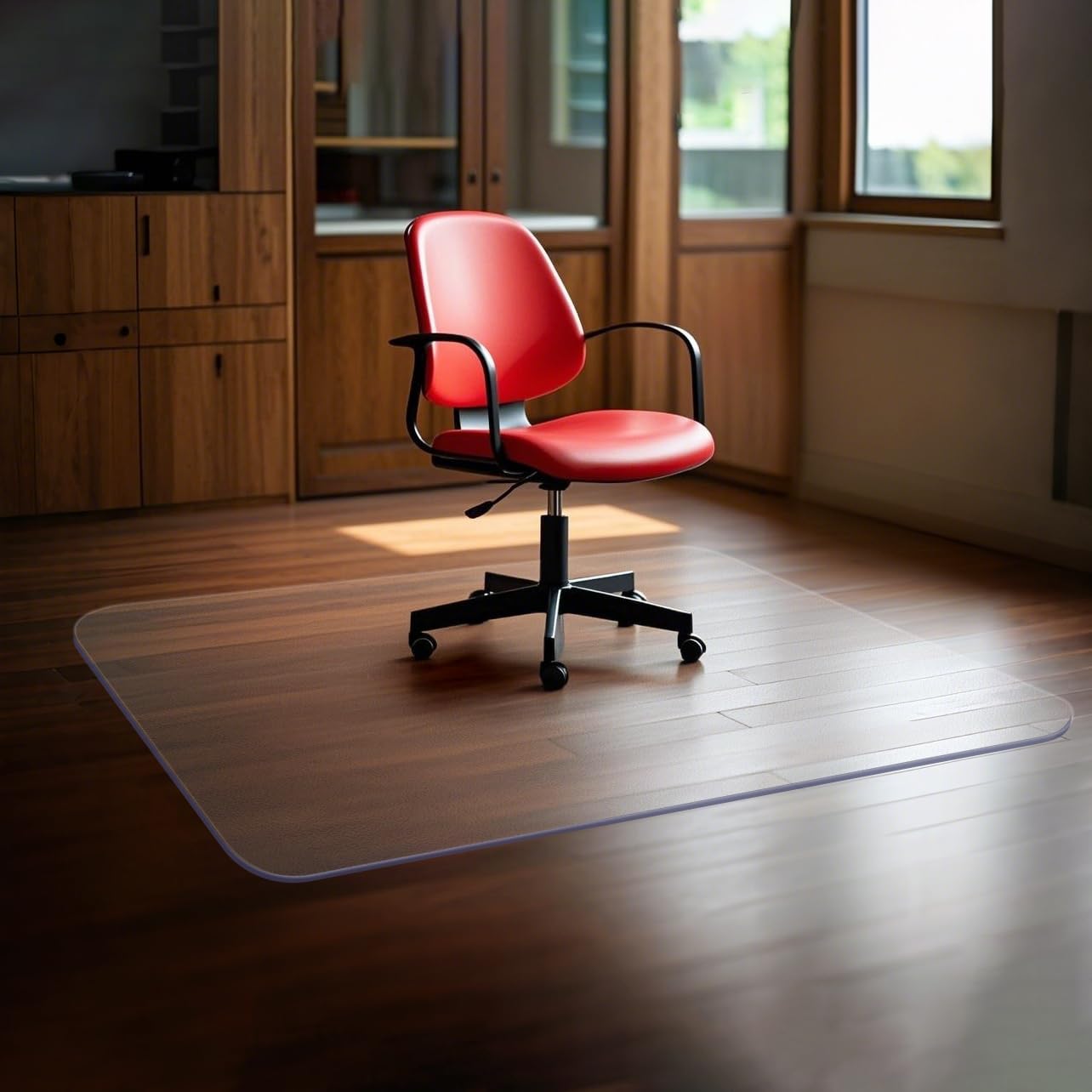 Chair Mat for Hardwood Floors 63" x 51"