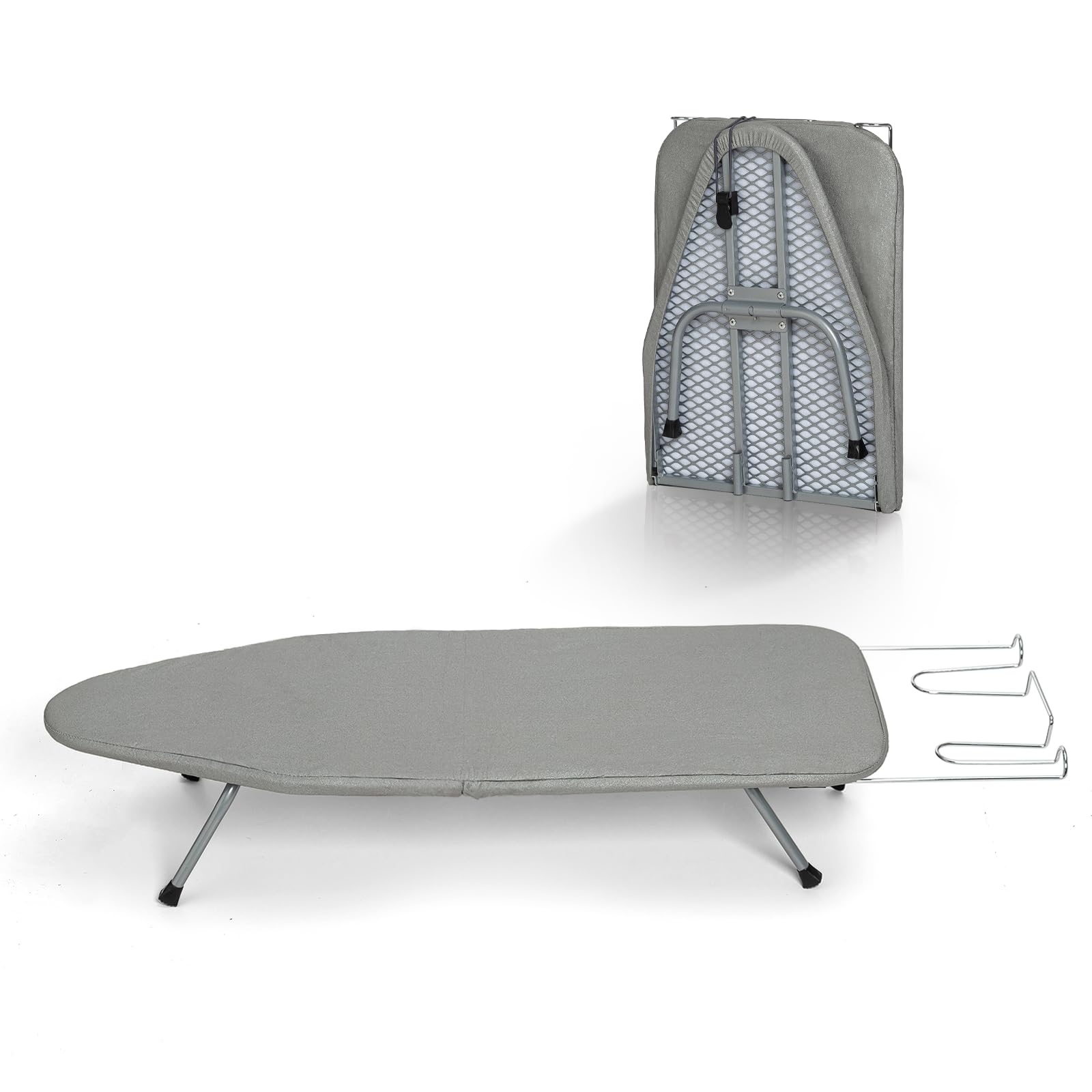 Tabletop Ironing Board with Iron Rest 31"x12" Grey