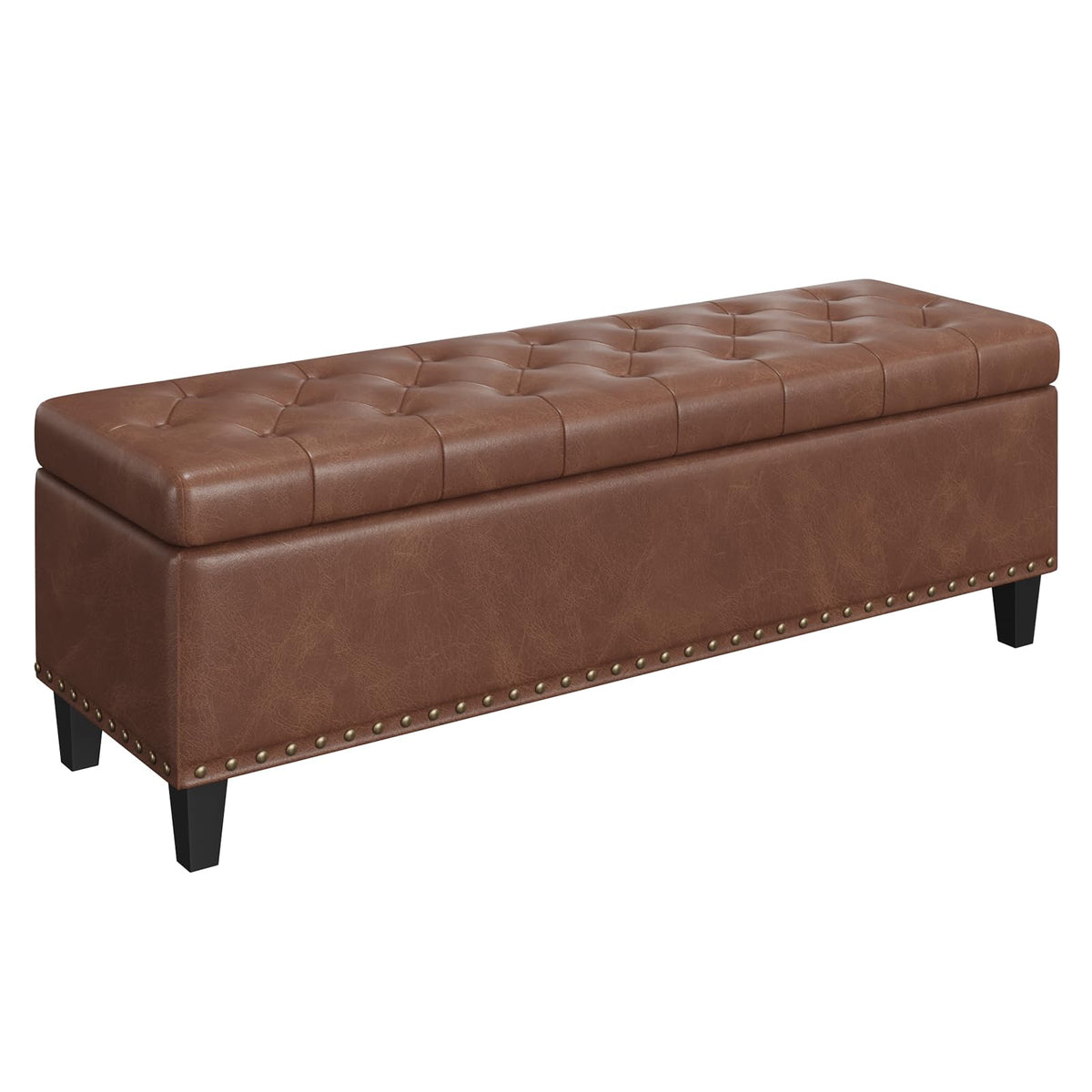 51 Inch Storage Ottoman Bench