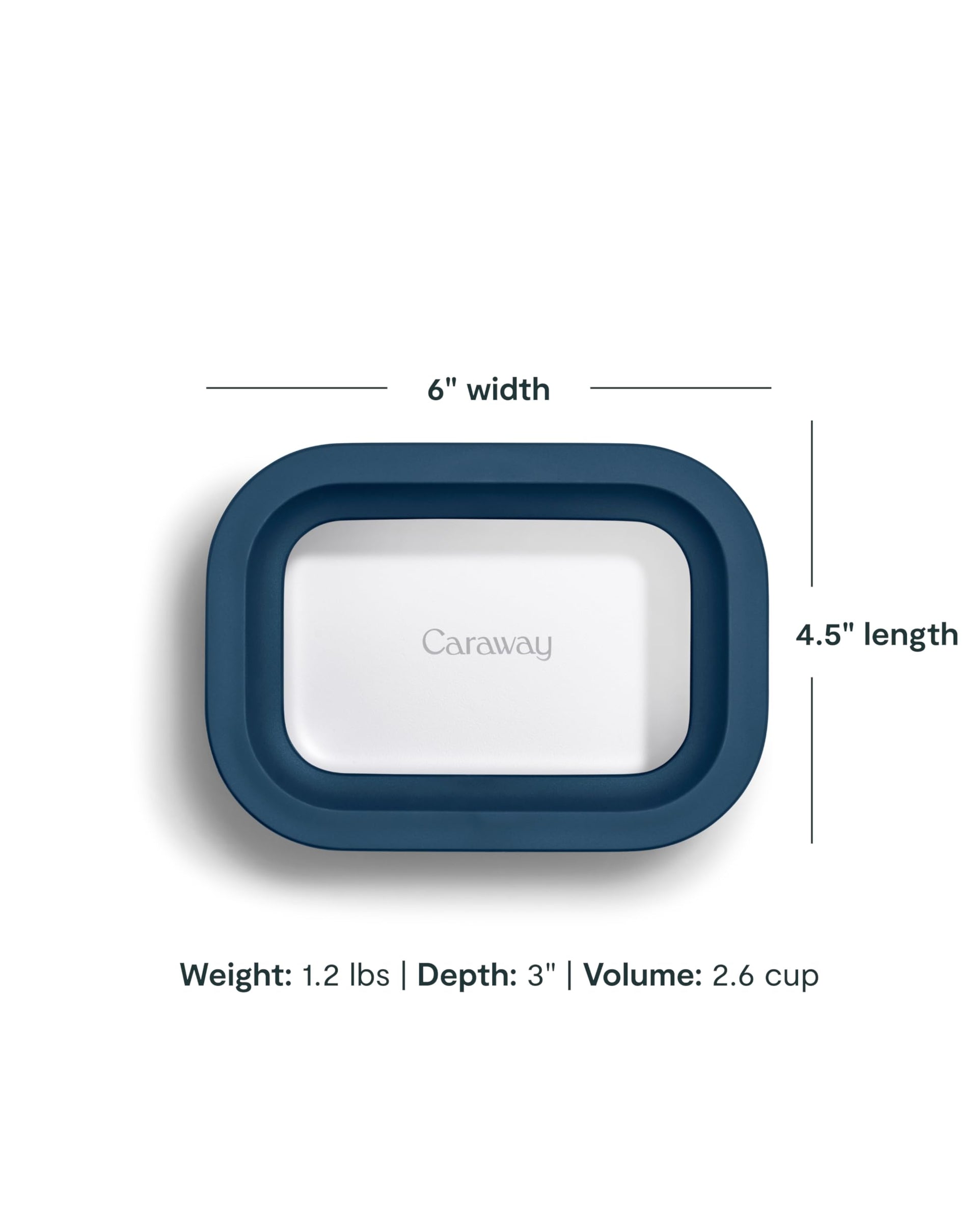 2 Piece Glass Food Storage Container Set (2 Count)