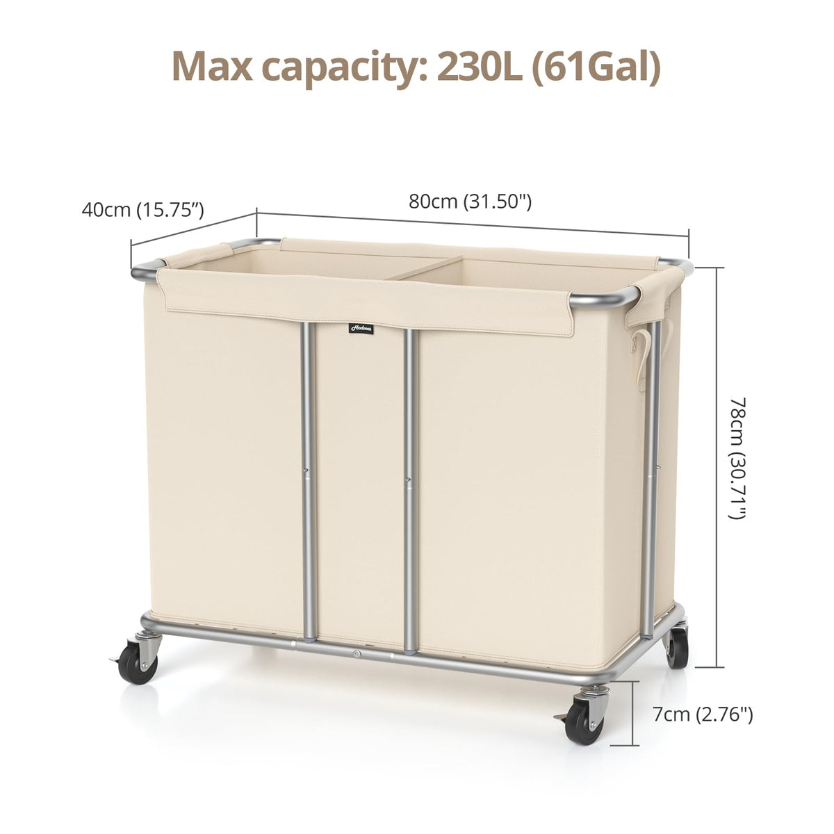 Rolling Laundry Hamper 2