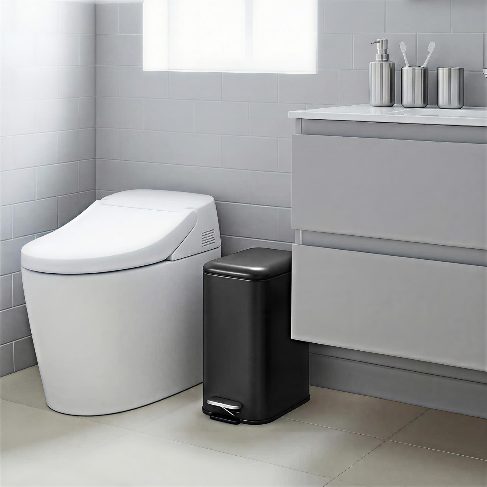 3.2 Gallon Bathroom Trash Can