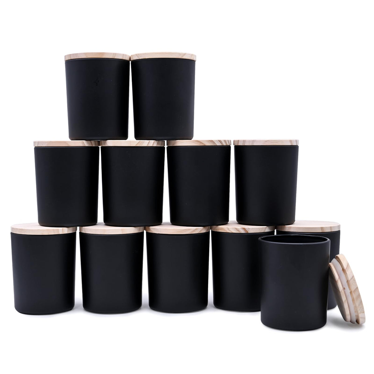 Thick Candle Jars for Making Candles 12 Pcs (12 Count)
