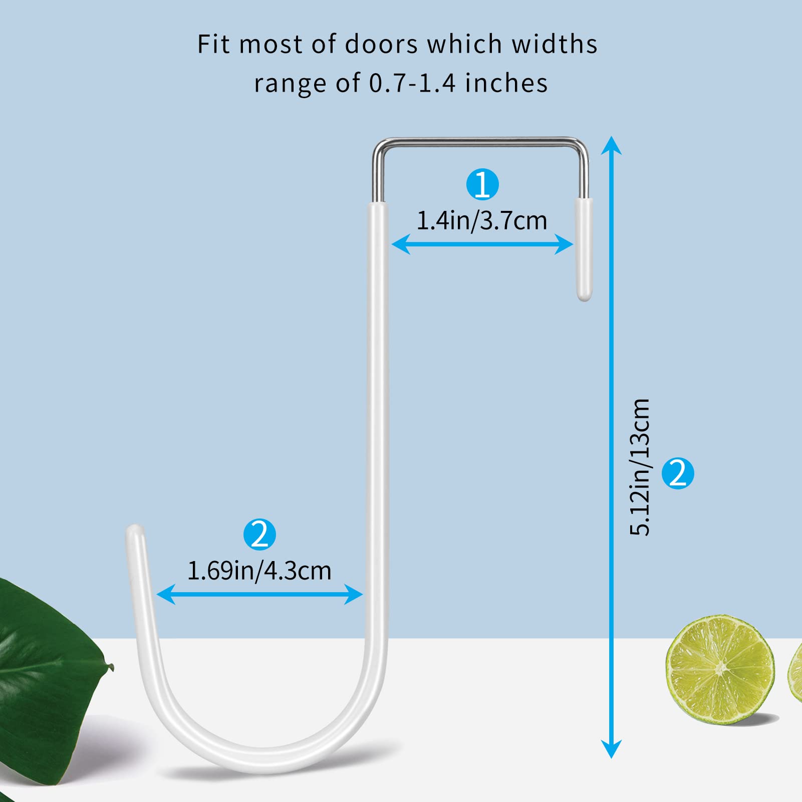 Over the Door Hooks (8 Count)