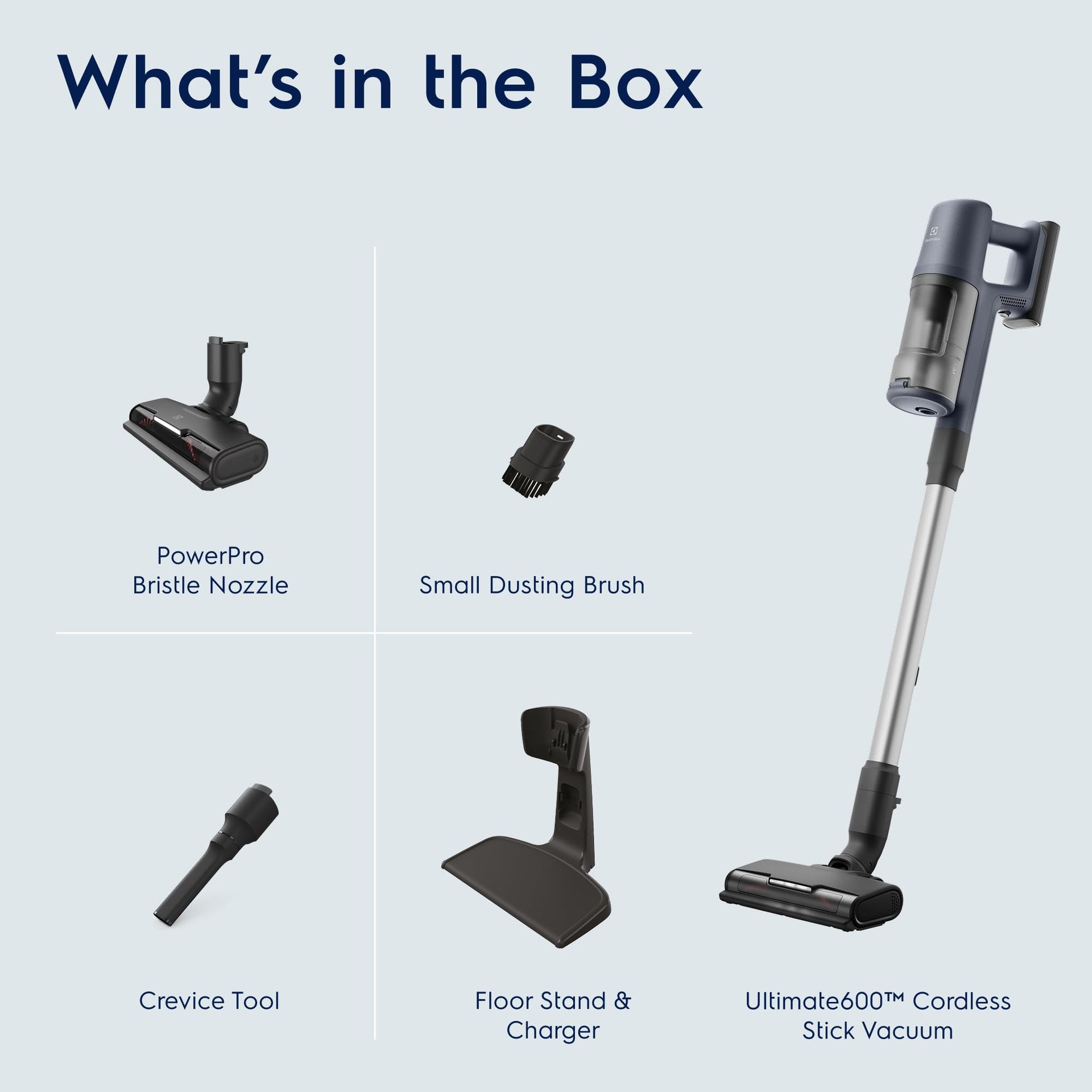 Ultimate600 Cordless Stick Vacuum with PowerPro Bristle Nozzle and Larger Dust Bin Capacity